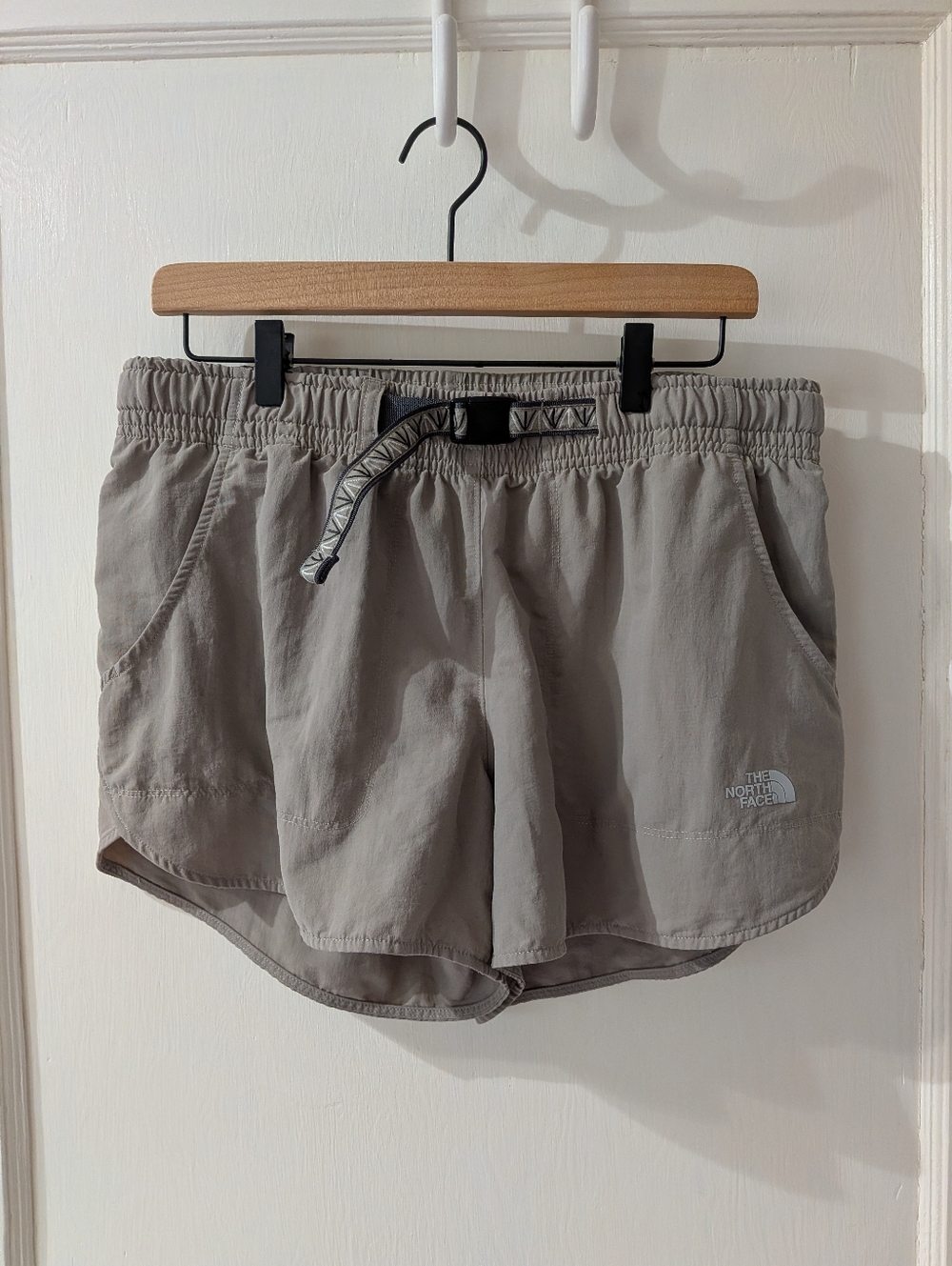 The North Face Women's Light Beige Athletic Shorts